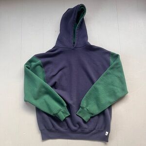 Russell Athletic 1990s colorblock hooded sweatshirt